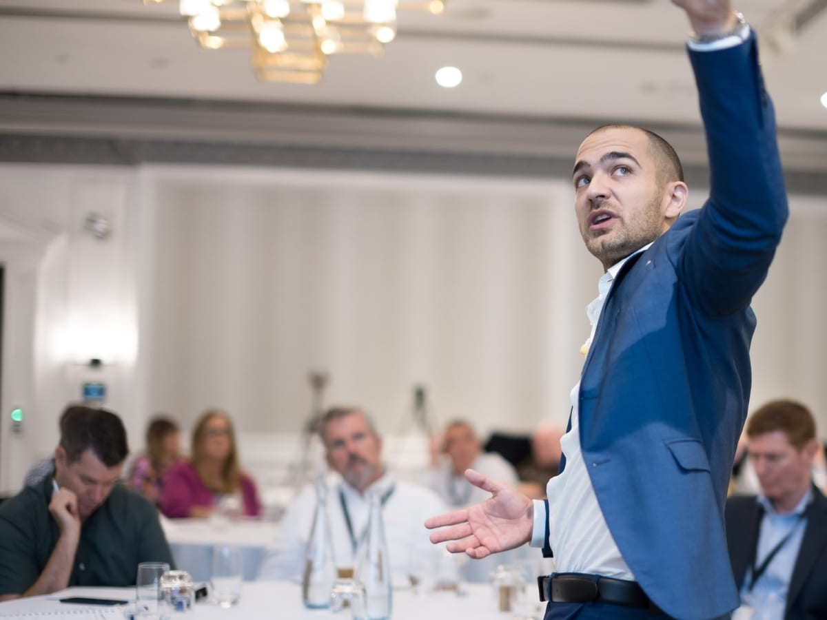 Daniel facilitating a strategy session