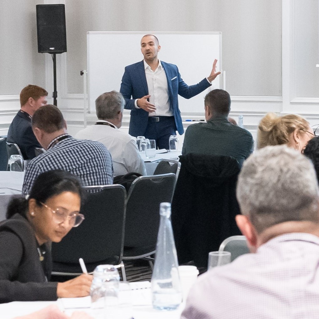 Daniel San Martin leading a strategy session